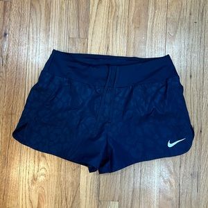 Nike dry fit navy shorts with animal print lollipop style